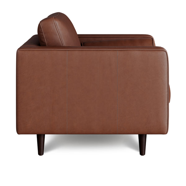 Vienna 1 Seater Sofa- ( Leatherette Fabric - Taos Brown )