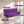 Florida Neo 3 Seater Wooden Sofa Cum Bed - ( Premium Molfino Fabric- Purple )