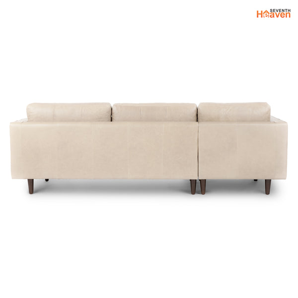 Vienna 6 Seater Sofa Left Corner - ( Leatherette Fabric - Beige )