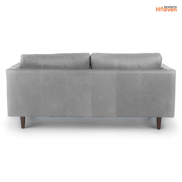 Vienna 2 Seater Sofa- ( Leatherette Fabric - Grey )