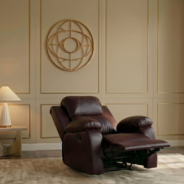 Miami 1 Seater Recliner – ( Spacious, Luxurious & DIY-Friendly- Brown )