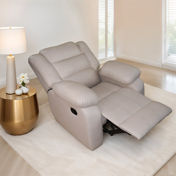 Oslo 1 Seater Recliner – ( Spacious, Luxurious & DIY-Friendly - Beige )