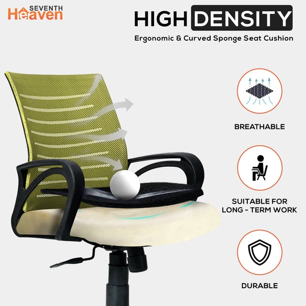 Bolt Mid-Back Office Chair – Ergonomic, Durable & Versatile ( Green )