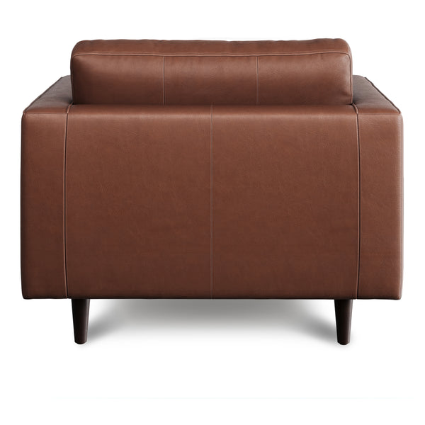 Vienna 1 Seater Sofa- ( Leatherette Fabric - Taos Brown )