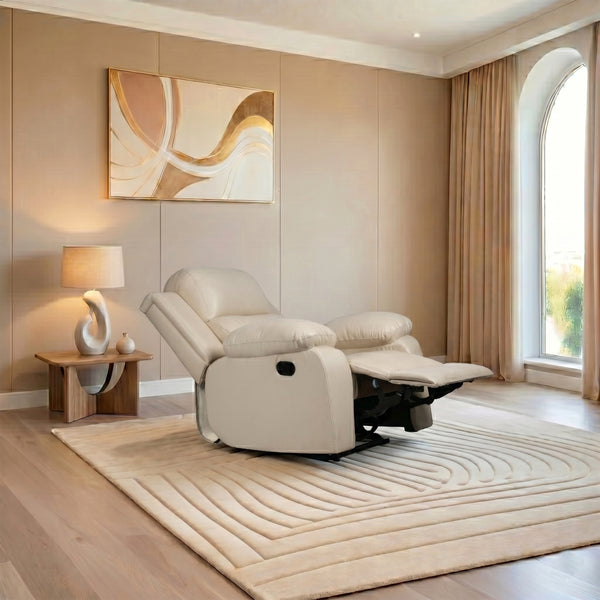 Miami 1 Seater Recliner – ( Spacious, Luxurious & DIY-Friendly- Beige )