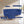 Sydney 4 Seater Sofa with Ottoman- ( Plush Suede Fabric- Blue )