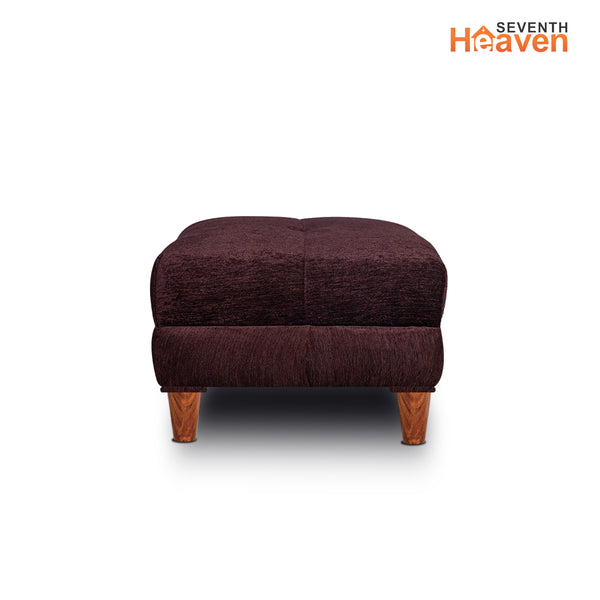 Milan 5 Seater with 2 Ottoman- ( Premium Molfino Fabric- Brown )