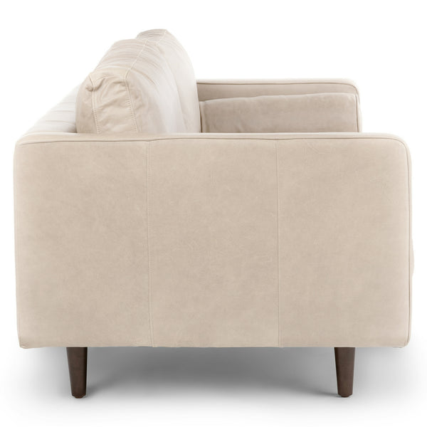 Vienna 2 Seater Sofa- ( Leatherette Fabric - Beige )