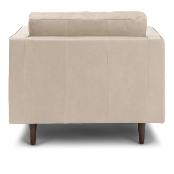 Vienna 1 Seater Sofa- ( Leatherette Fabric - Beige )