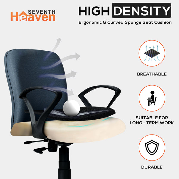 Titan Mid-Back Office Chair – Ergonomic Design with Dual Foam Support (Light Grey)