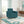 London 1 Seater Sofa- ( Plush Suede Fabric- Teal)