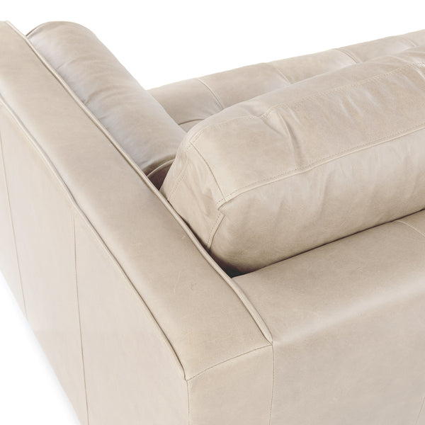 Vienna 2 Seater Sofa- ( Leatherette Fabric - Beige )