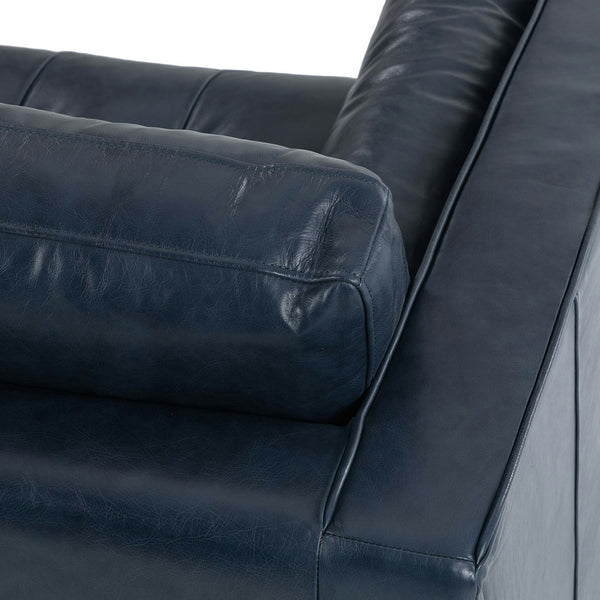 Vienna 2 Seater Sofa- ( Leatherette Fabric - Blue )