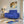 Rome 2 Seater Sofa- ( Plush Suede Fabric- Blue )