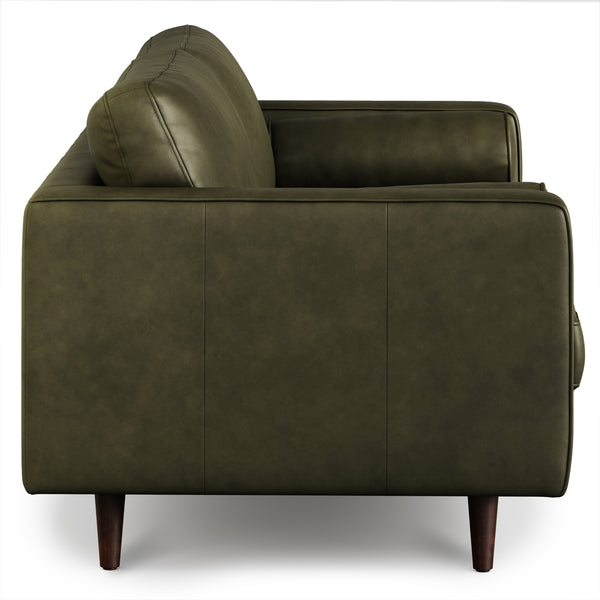 Vienna 2 Seater Sofa- ( Leatherette Fabric - Green )
