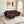 Milan Icon Ottoman 5 Seater Sofa - ( Plush Suede Fabric - Brown )