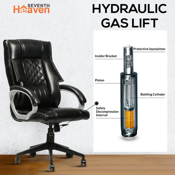 Magnum Mid-Back Office Chair – Ergonomic, Durable & Versatile (Leatherett - Black)