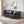 Curved Flipper X Sofa Cum Bed - 3 Seater, Printed Cushion ( Jute Fabric, Dark Grey)