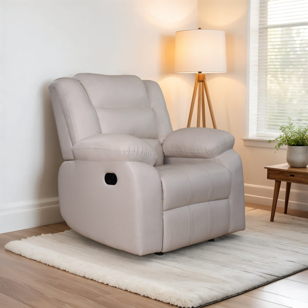 Oslo 1 Seater Recliner – ( Spacious, Luxurious & DIY-Friendly - Beige )