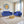 Venice (3+2) Seater Sofa- ( Plush Suede Fabric - Blue )