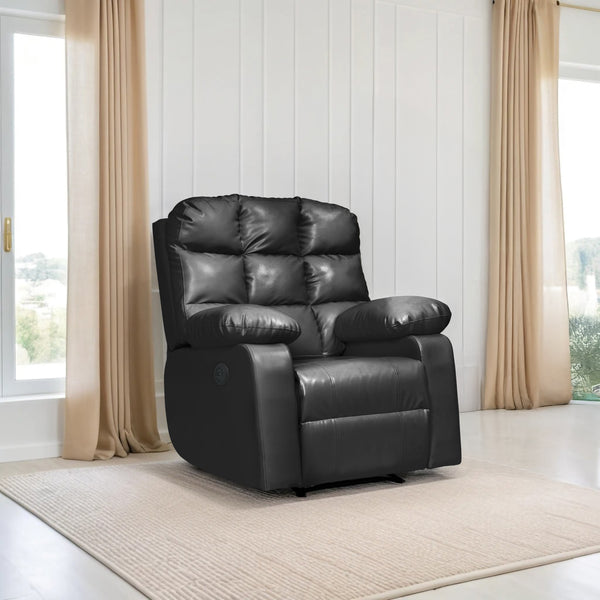 Lumina 1 Seater Motorised Recliner – ( Spacious, Luxurious & DIY-Friendly - Black )