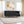 Tokyo Icon Ottoman 4 Seater Sofa - ( Plush Suede Fabric - Black )