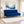 Florida 3 Seater Wooden Sofa Cum Bed - ( Premium Molfino Fabric- Blue )
