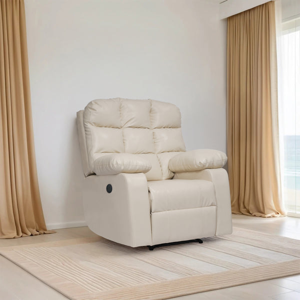 Lumina 1 Seater Motorised Recliner – ( Spacious, Luxurious & DIY-Friendly - Beige )
