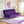 Florida 3 Seater Wooden Sofa Cum Bed - ( Premium Molfino Fabric- Purple )