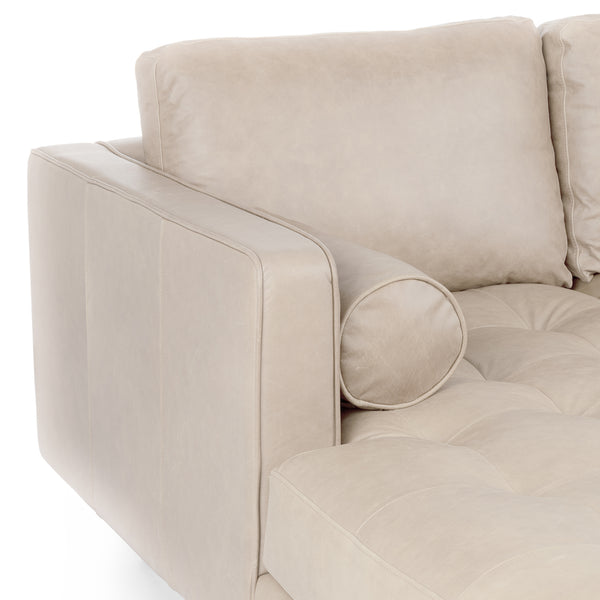 Vienna 6 Seater Sofa Left Corner - ( Leatherette Fabric - Beige )