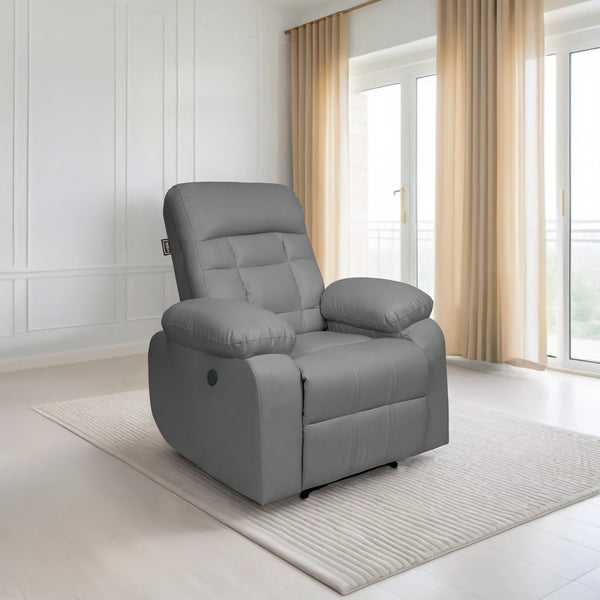 Havana 1 Seater Motorised Recliner – ( Spacious, Luxurious & DIY-Friendly - Grey )