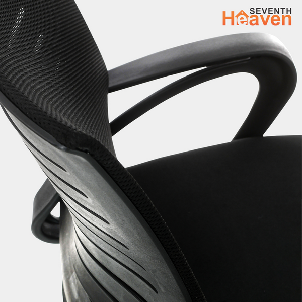 Blaze Mid-Back Office Chair – Ergonomic, Durable & Versatile (Black)