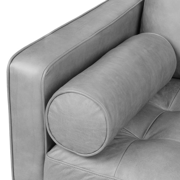 Vienna 2 Seater Sofa- ( Leatherette Fabric - Grey )