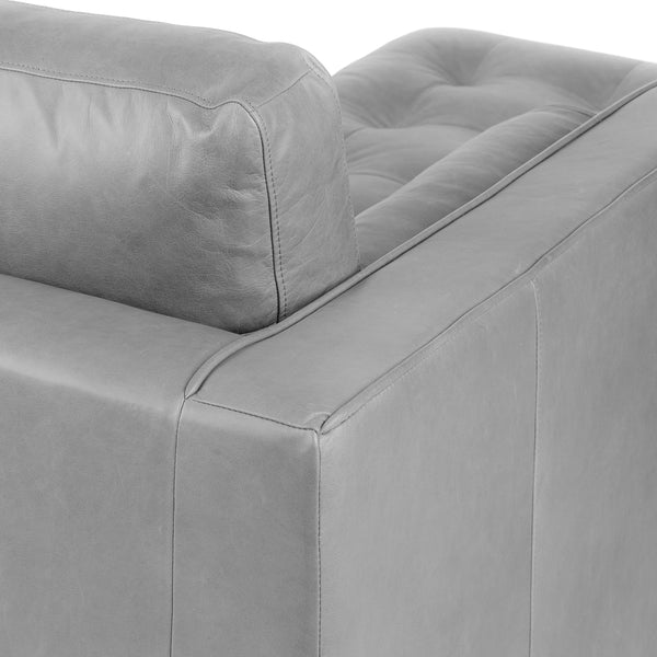 Vienna 6 Seater Sofa Left Corner - ( Leatherette Fabric - Grey )