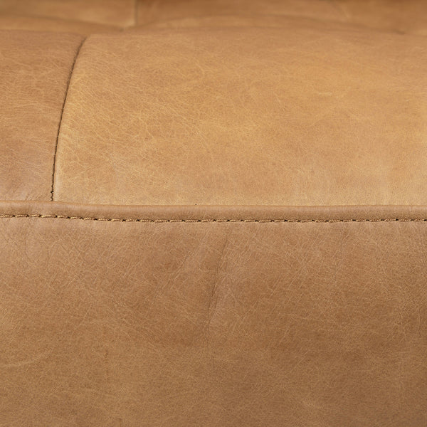 Vienna 3 Seater Sofa- ( Leatherette Fabric - Tan )