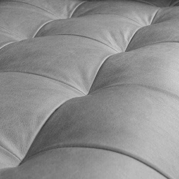 Vienna 2 Seater Sofa- ( Leatherette Fabric - Grey )