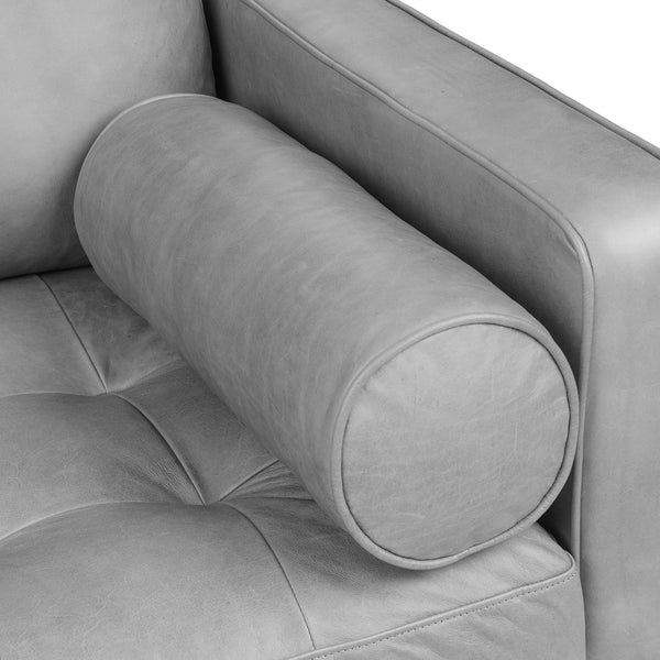 Vienna 6 Seater Sofa Left Corner - ( Leatherette Fabric - Grey )