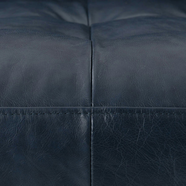 Vienna 1 Seater Sofa- ( Leatherette Fabric - Blue )