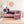 Sydney 4 Seater Sofa with Ottoman- ( Plush Suede Fabric- Peach )