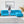Tokyo 6 Seater Sofa Right Corner- ( Premium Molfino Fabric- Sky Blue )