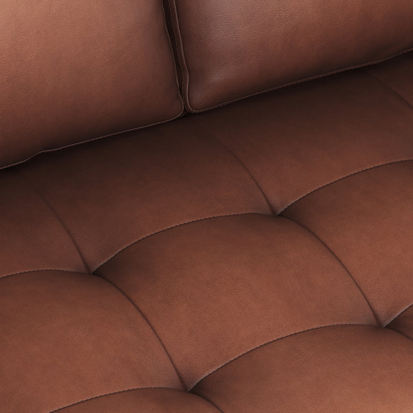Vienna 6 Seater Sofa Left Corner - ( Leatherette Fabric - Taos Brown )