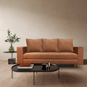 Rio 3 Seater Sofa-  ( Premium Molfino Fabric- Beige )