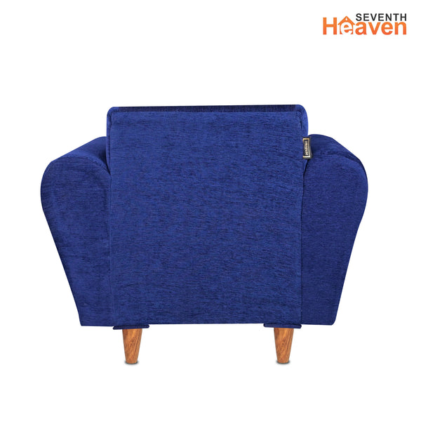 Milan (3+1+1) Seater Sofa - ( Premium Molfino Fabric-  Blue )