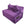 Rejoice Sofa Cum Bed - 2 Seater, Plain Cushion ( Premium Molfino Fabric, Purple )