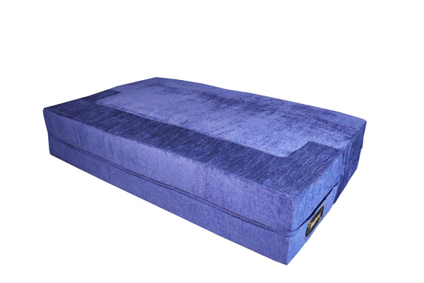 FlipperX Sofa Cum Bed Cover - 3 Seater, Plain Cushion ( Premium Molfino Fabric, Purple )
