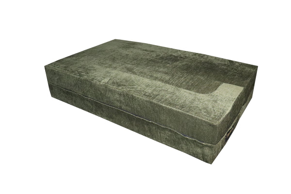 Emerald Green Flipper X Sofa Cum Bed - 3  Seater, Plain Cushion ( Premium Molfino Fabric, Em)