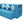 Flipper X Sofa Cum Bed - 3 Seater, Printed Cushion ( Jute Fabric, Sky Blue )