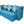 Flipper X Sofa Cum Bed - 3 Seater, Printed Cushion ( Jute Fabric, Sky Blue )