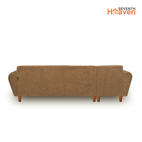 Milan 6 Seater Sofa Left Corner- ( Premium Molfino Fabric- Beige )