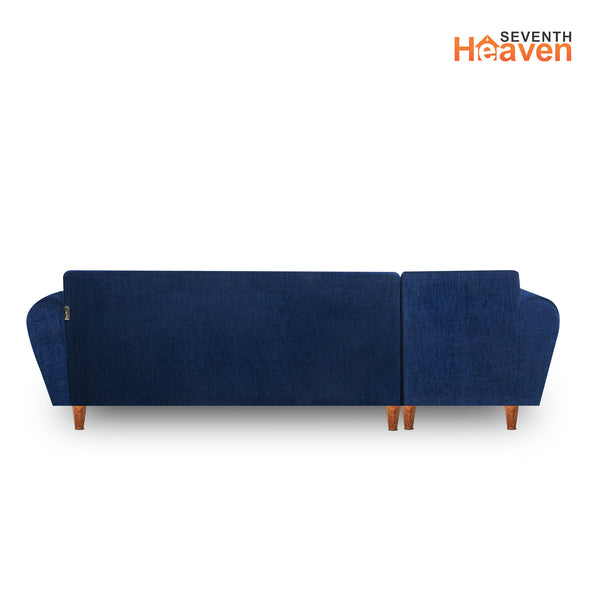 Milan 6 Seater Sofa Right Corner- ( Premium Molfino Fabric- Blue )
